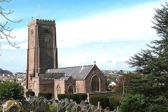 St Mary's Church winter scene.