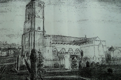 Early sketch of Victorian St Mary's.