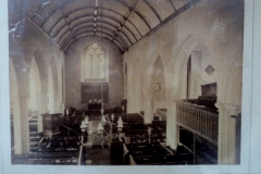 Early photo of interior St Mary's Church.