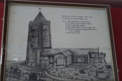 Sketch of St Mary's very early.