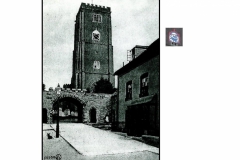 Early 20th C. photo of St Mary's reformed arch entrance.