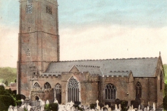 Hand coloured photo of Victorian St Mary's.