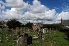 Non conformist area of church yard, note chapel 1860.