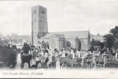 Dated old photograph of church.