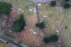 View from top of church tower.