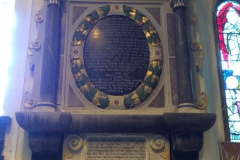 Interior memorial inscription.