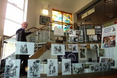 Paul Bennett at Brixham Library 'Project Exhibition'.