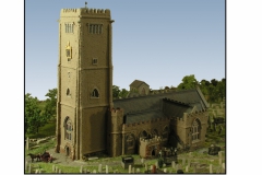 Close up of Church Tower and Church.